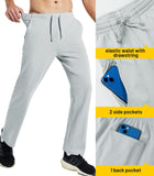 Men's Cotton Sweatpants with Pockets Lightweight Sports Knit Pants Men Train Pants MIER