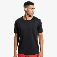 Men's Dry Fit Athletic T-Shirt with Pocket Men Shirts Black / S MIER