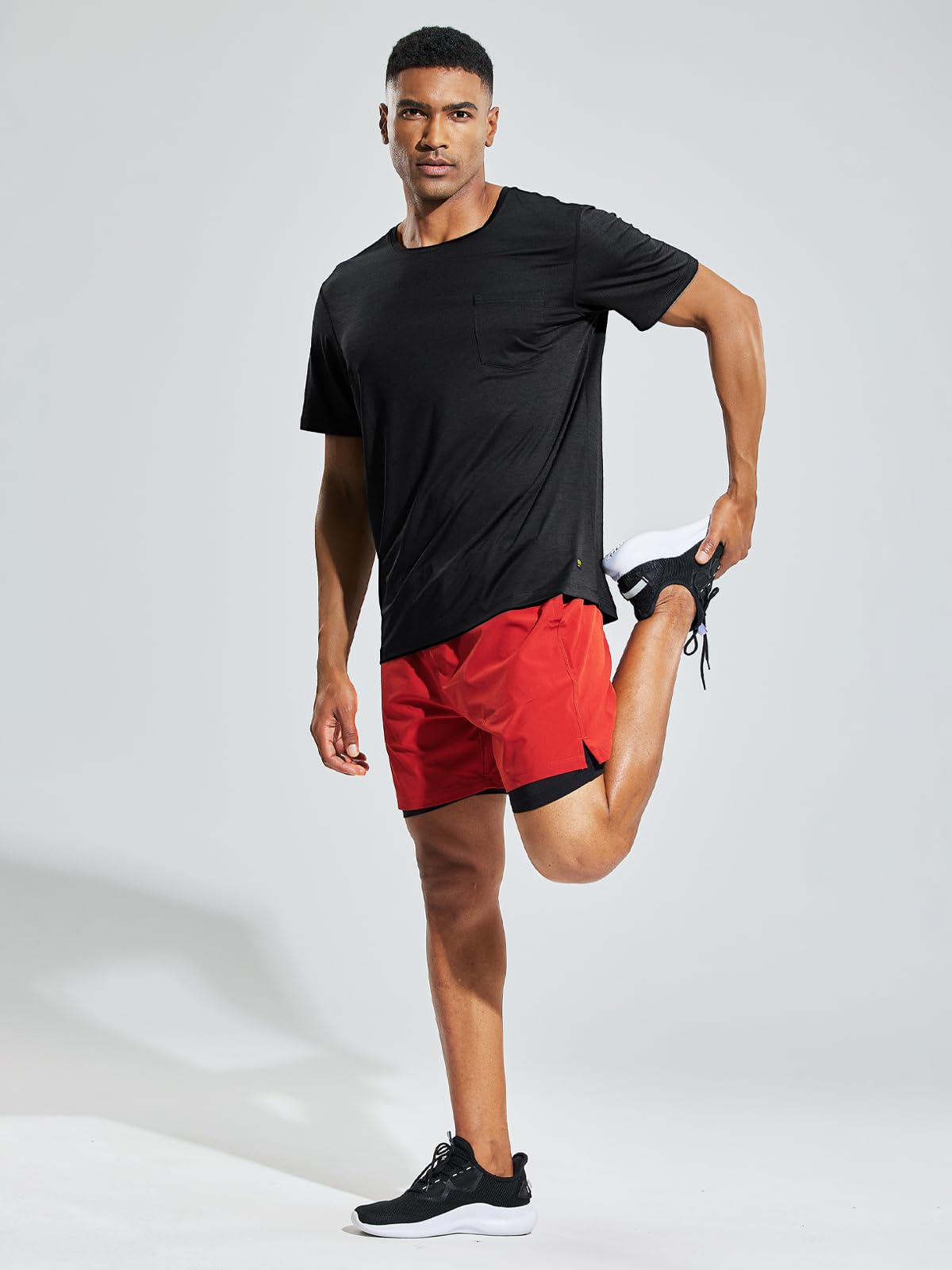Running shorts and t sales shirts