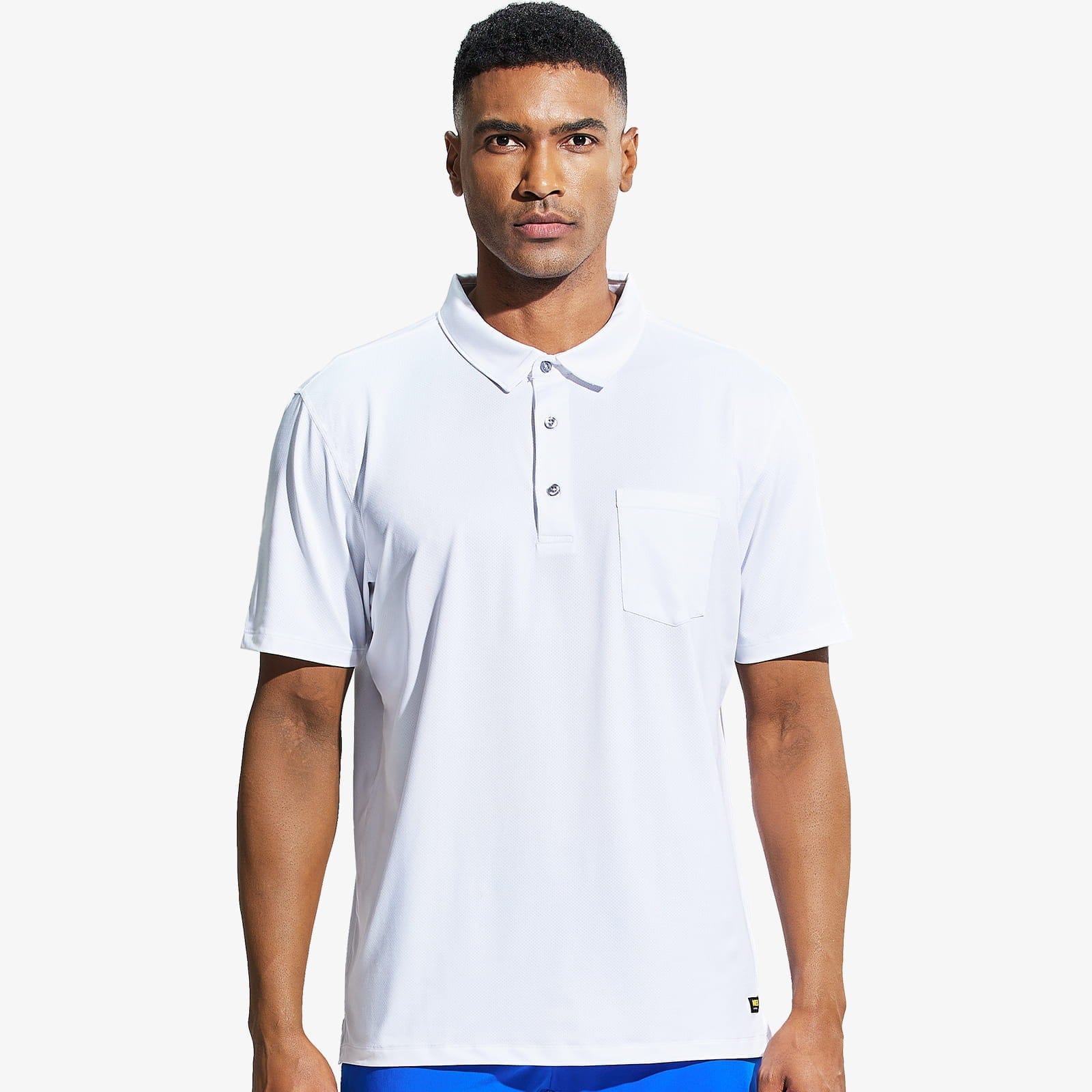MIER Men's Dry Fit Golf Polo Shirts Collared with Pocket