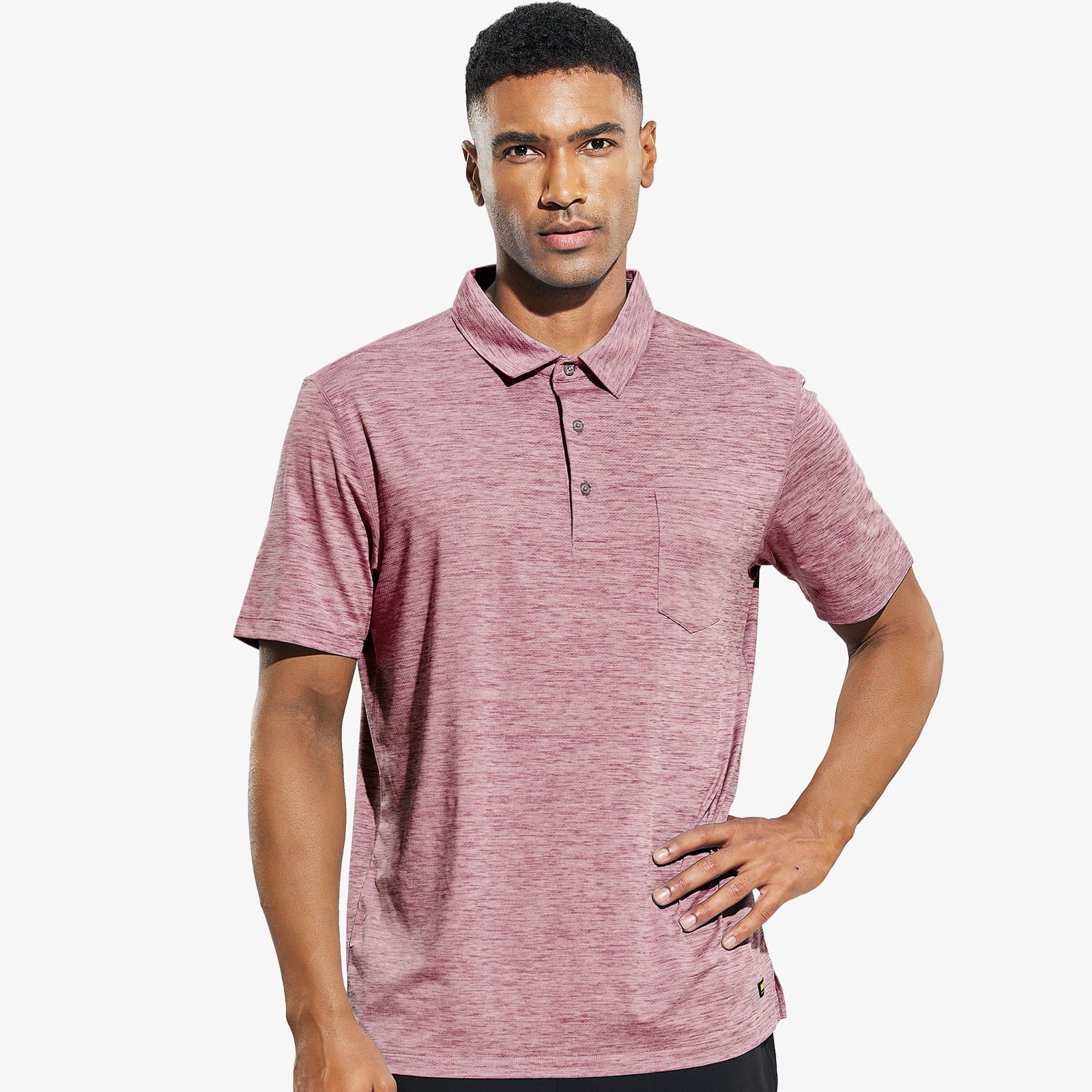 PGM Short Sleeve Men Golf T-shirts Breathable Tops Zipper Collar Male Golf  Shirt