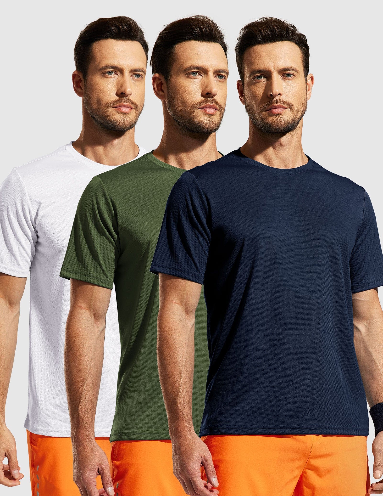 MIER Men's Dry Fit Sports T Shirts Quick Dry Lightweight and Moisture Wicking Men's T-Shirts