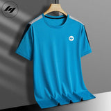 Men's Gym Quick Dry Mesh T-shirts Short Sleeves Tshirt Sports Jersey S / Blue Mier Sports