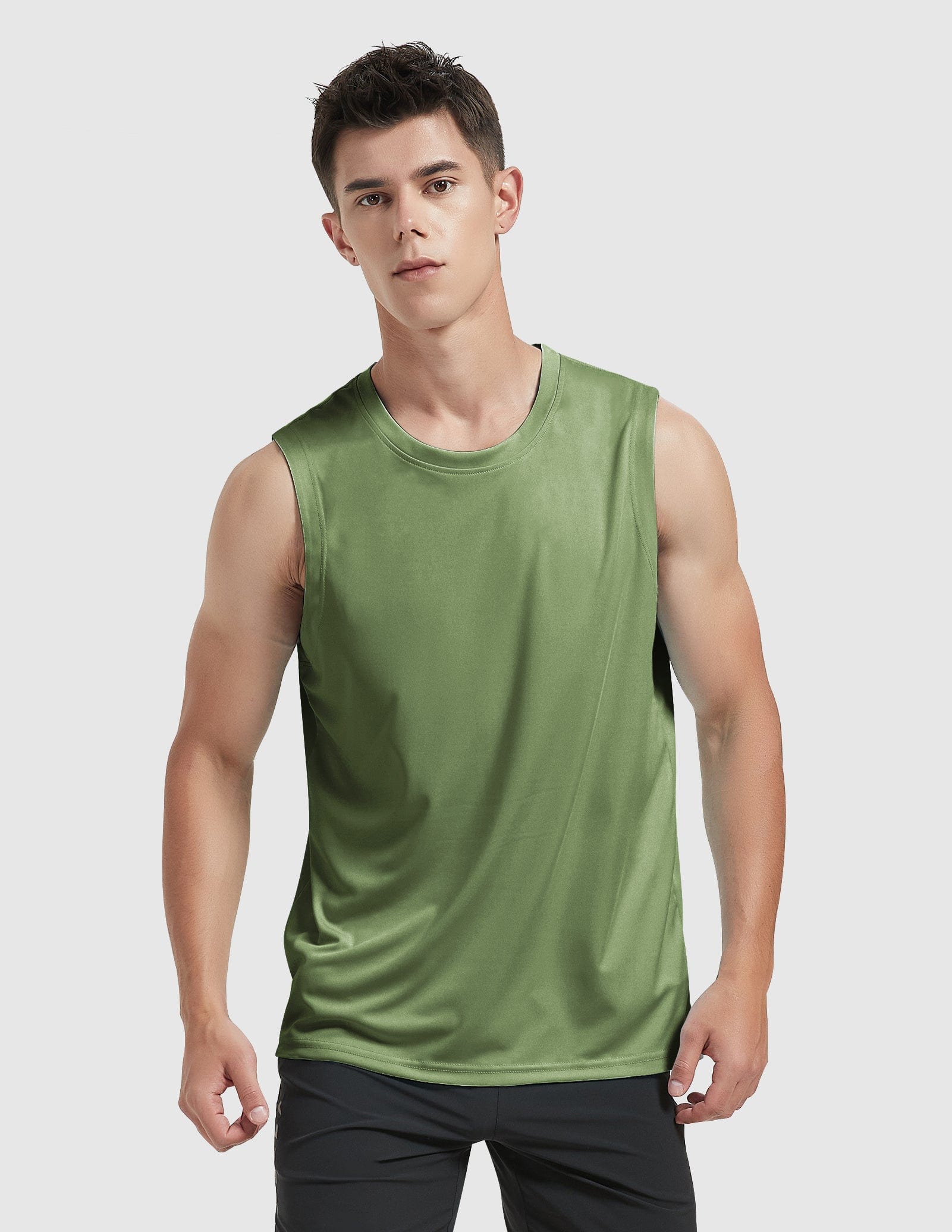 Men's Lightweight UPF 50+ Sun Shirts Quick Dry Tank Tops Men's Tank Top Army Green / S MIER