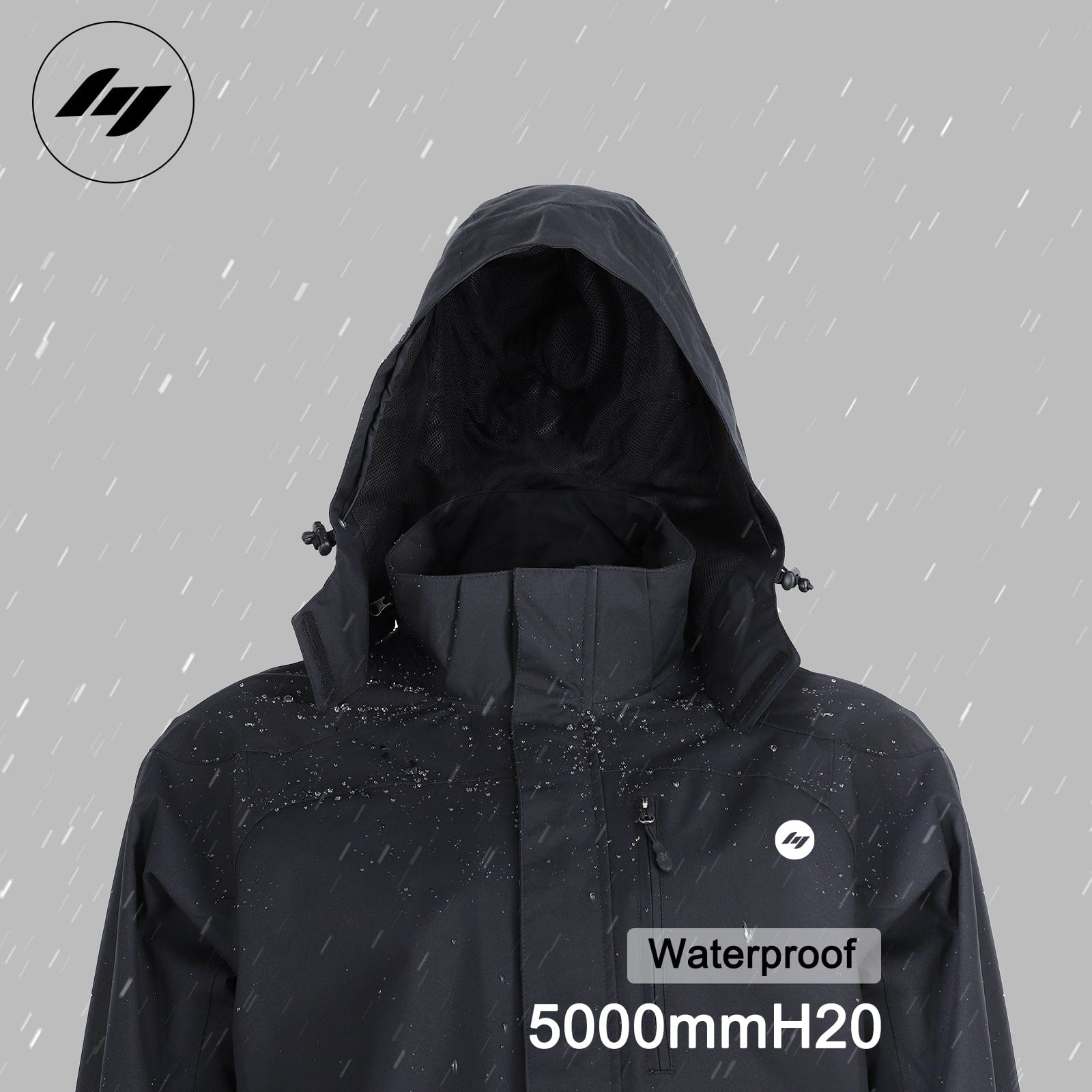 Men's Lightweight Waterproof Rain Jacket with Hood – MIER
