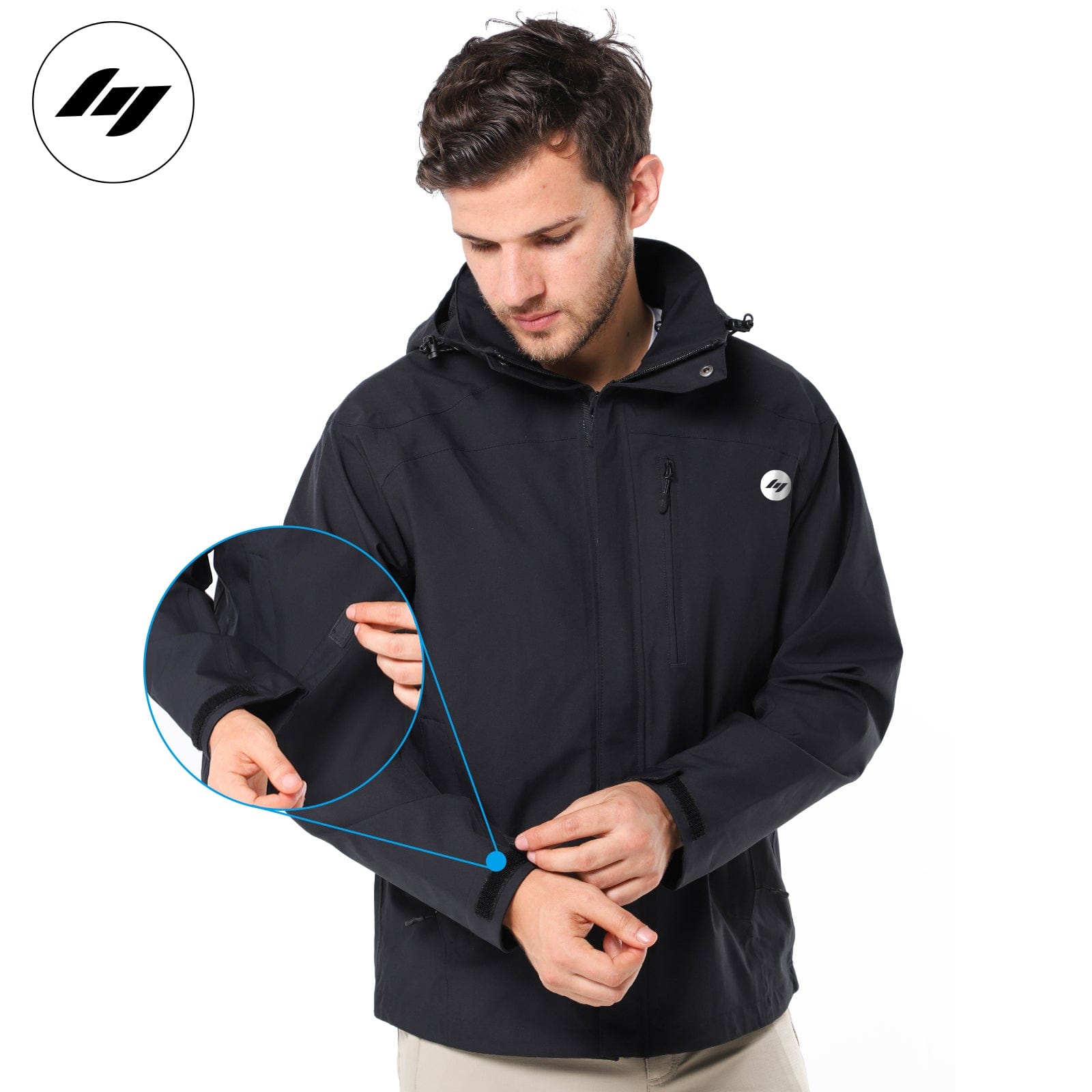 Men's Lightweight Waterproof Windproof Rain Jacket with YKK zippers jackets Mier Sports