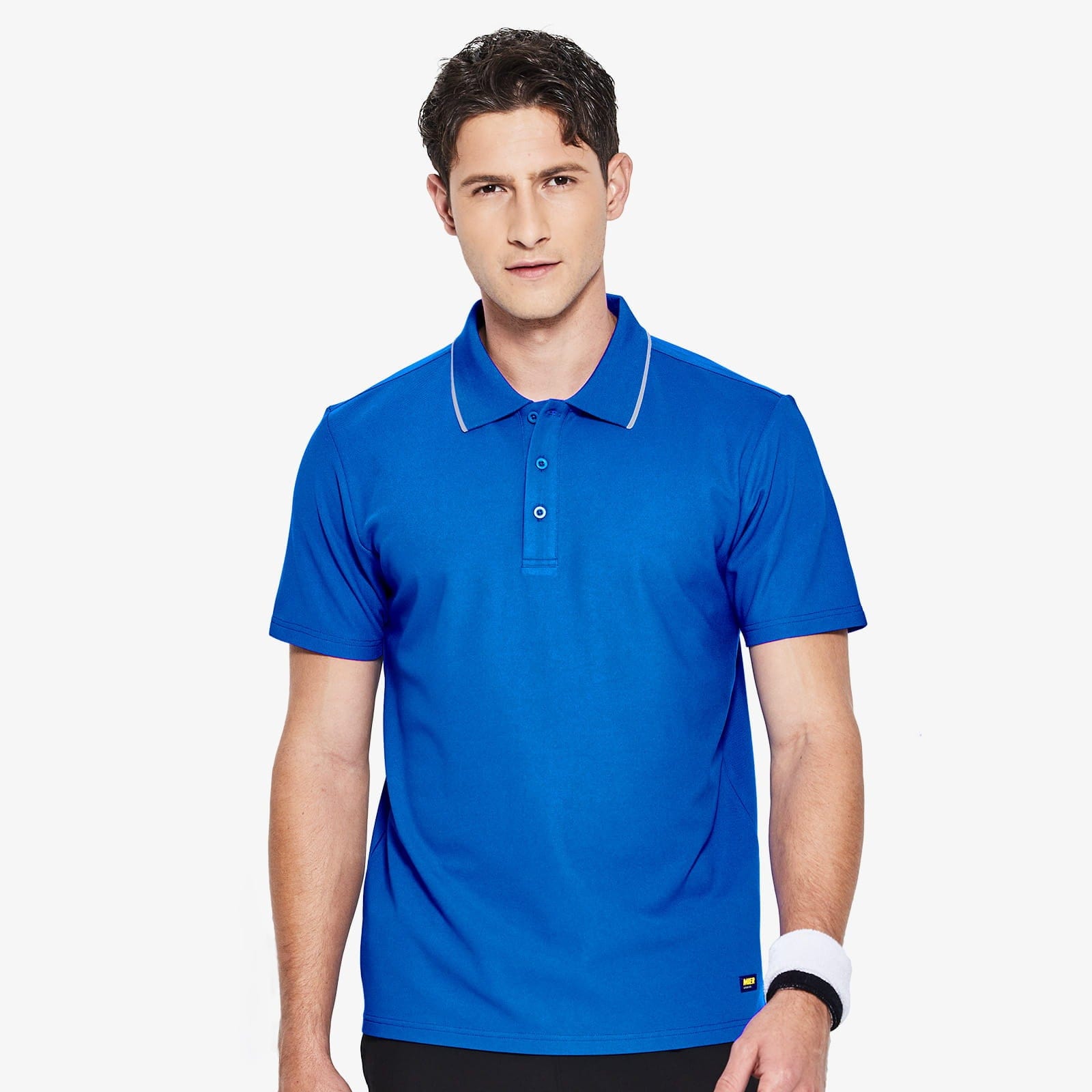 Men's Polo Shirt Quick Dry Collared Short Sleeve T-Shirts Men Polo Blue / S MIER