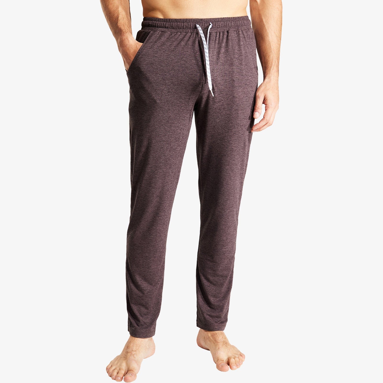 Men's Soft Lounge Pants Open Bottom Sweatpants with Pocket Men Train Pants MIER