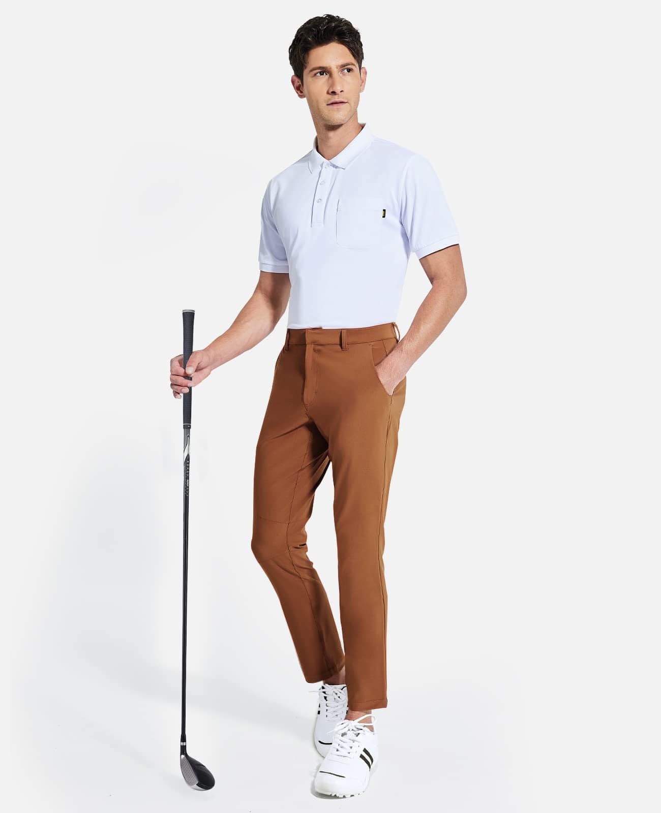 MIER Men's Stretch Golf Pants Slim Fit Quick Dry Pants