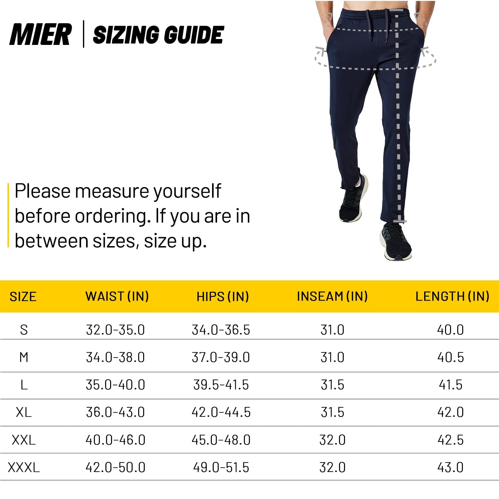 Men’s Sweatpants with Pockets Athletic Track Joggers Men Train Pants MIER