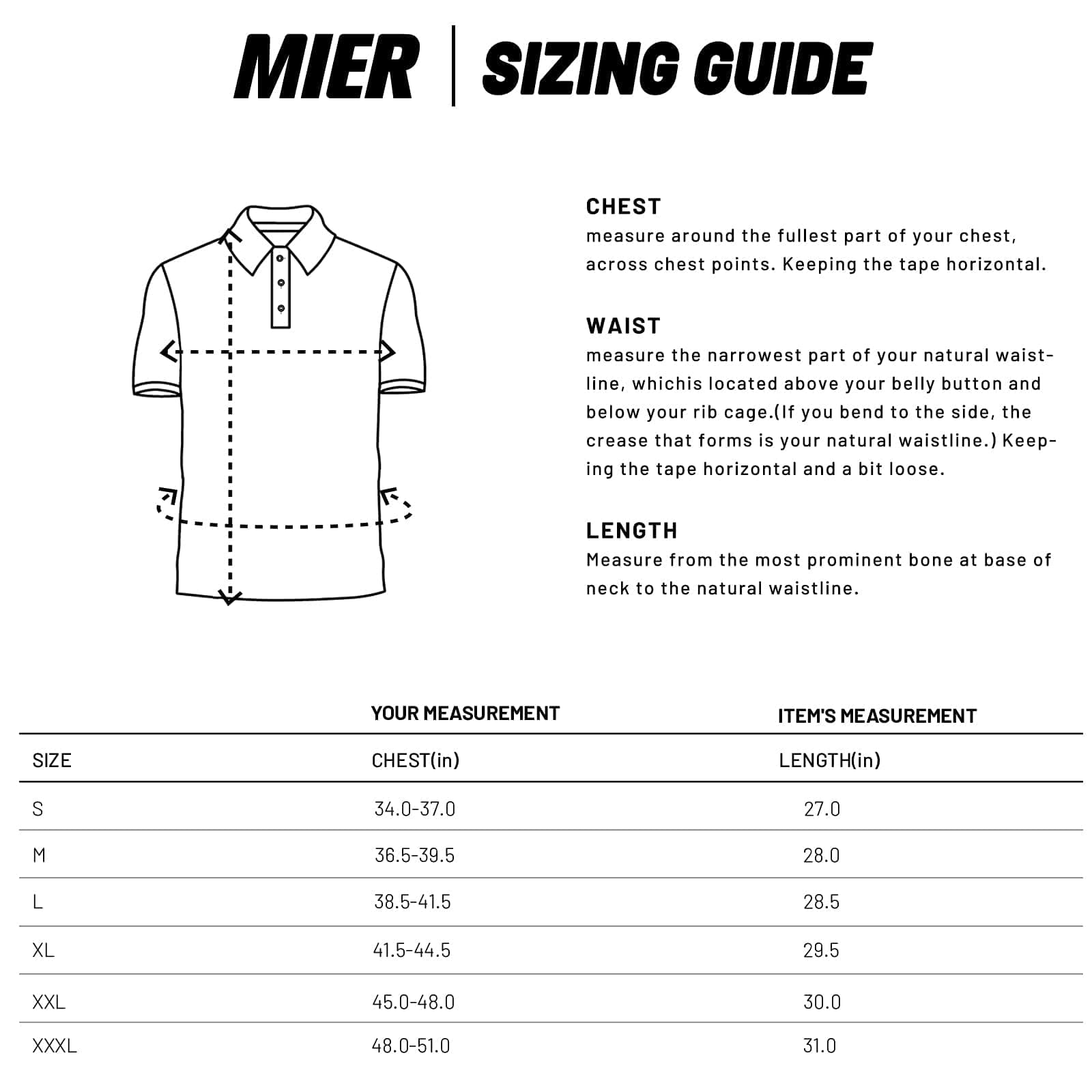 MIER Men's Tactical Polo Shirts Outdoor Collared Shirt Men Polo