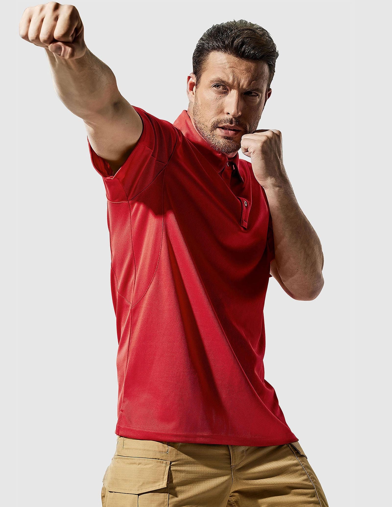 MIER Men's Tactical Polo Shirts Outdoor Collared Shirt Men Polo