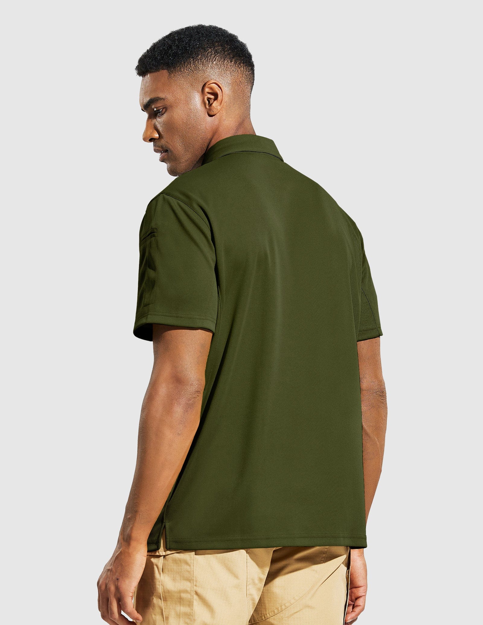 MIER Men's Tactical Polo Shirts Outdoor Collared Shirt Men Polo