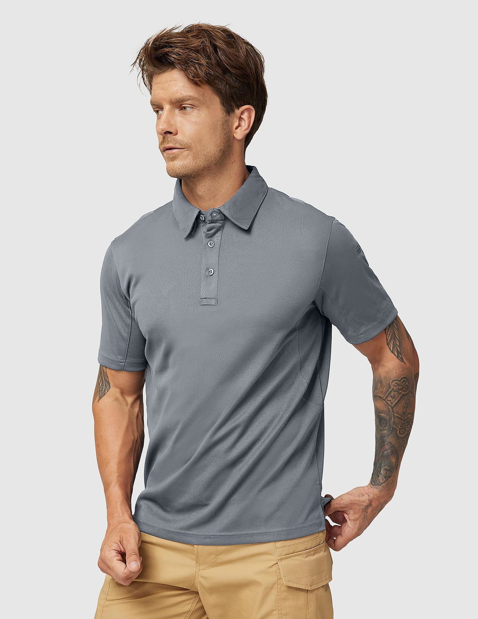 Men's Tactical Polo Shirts Outdoor Performance Collared Shirt Men Polo MIER