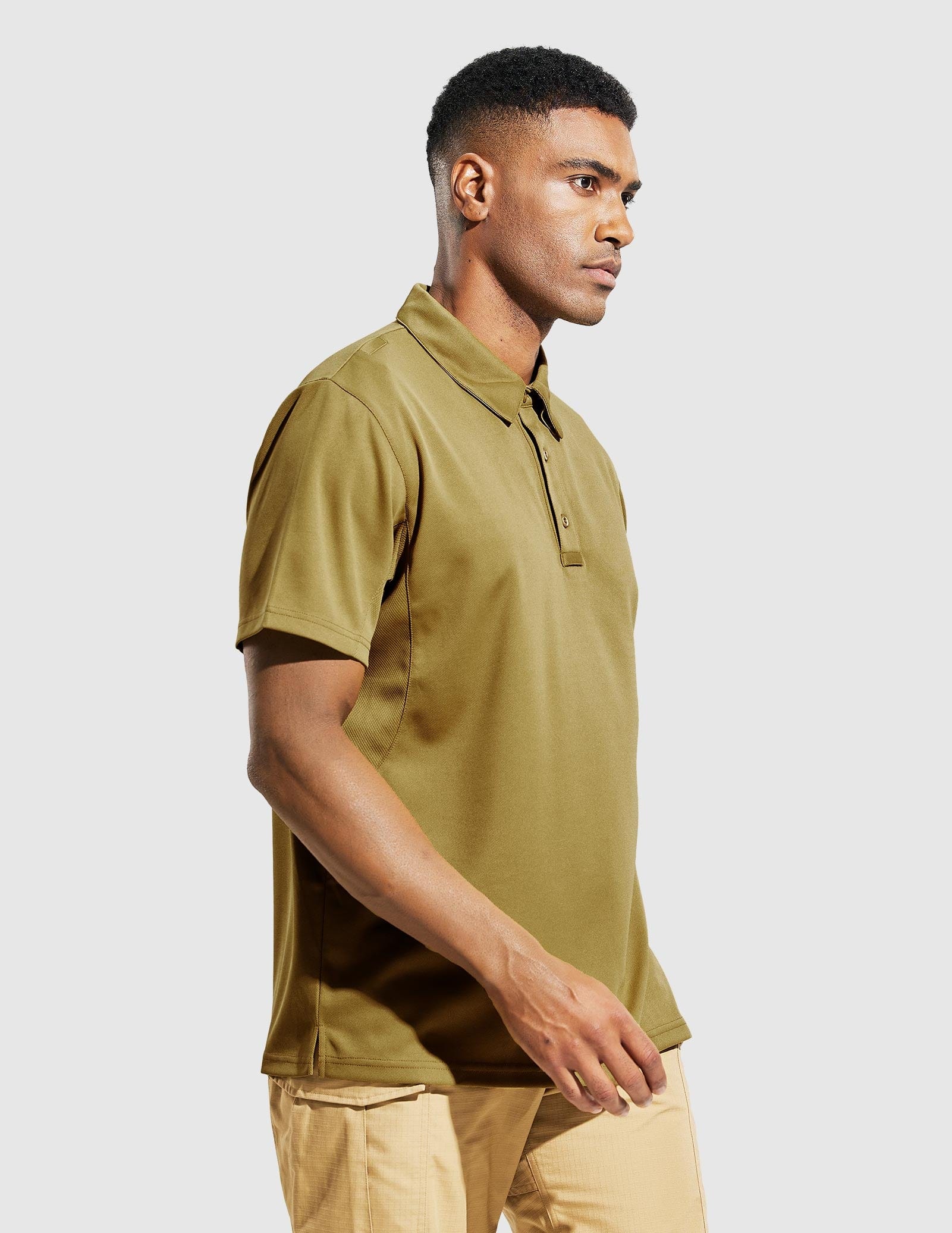 MIER Men's Tactical Polo Shirts Outdoor Collared Shirt Men Polo