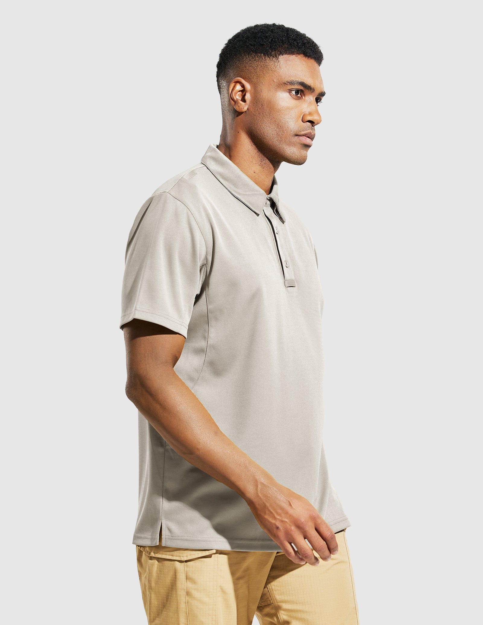 MIER Men's Tactical Polo Shirts Outdoor Collared Shirt Men Polo
