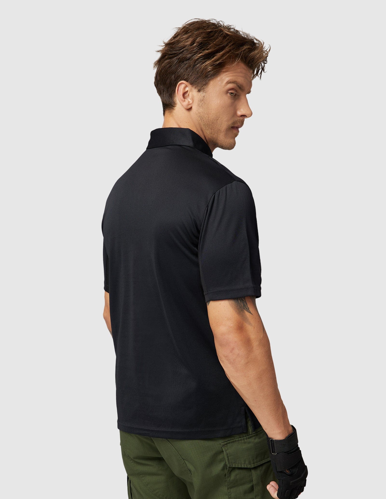 MIER Men's Tactical Polo Shirts Outdoor Collared Shirt Men Polo