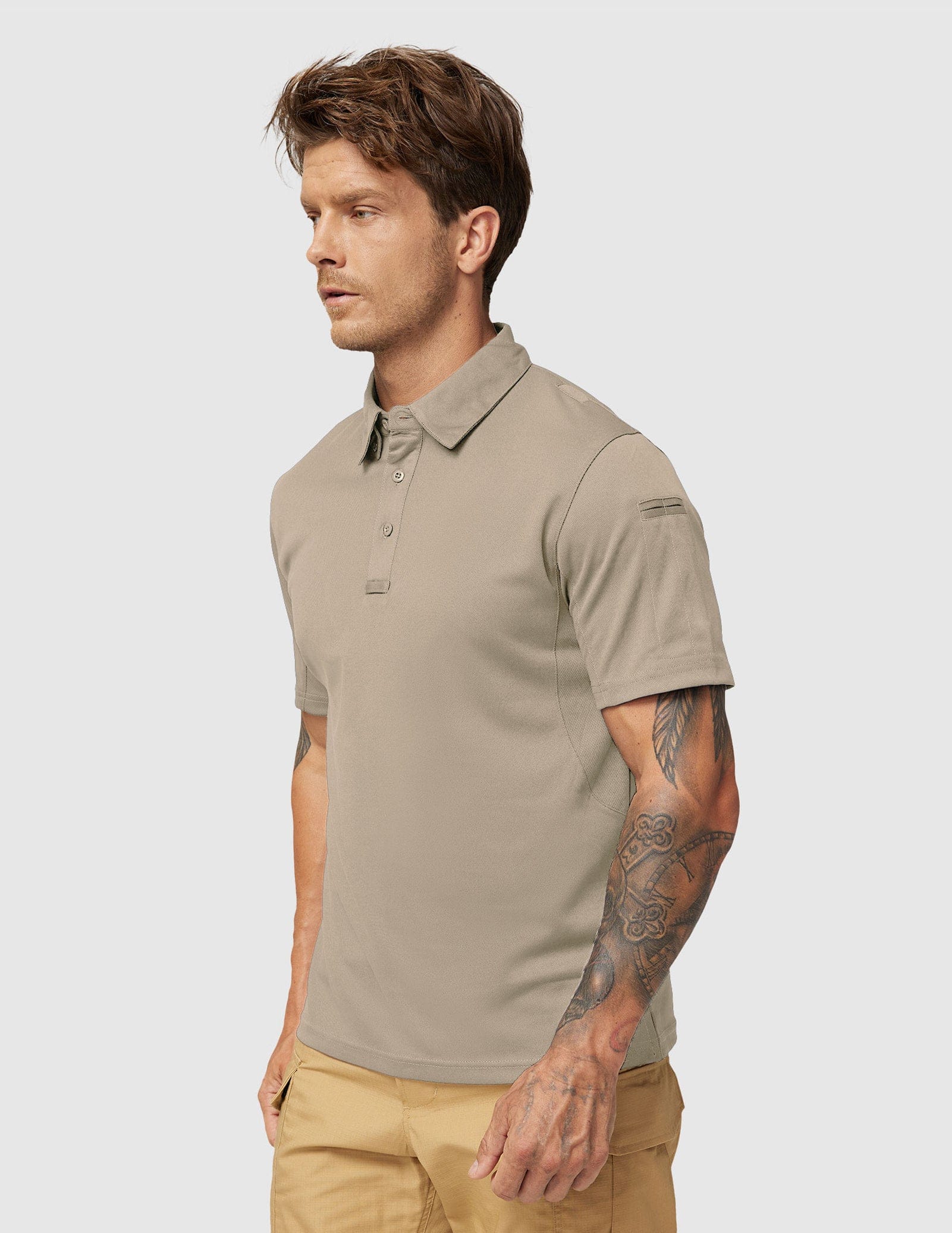 MIER Men's Tactical Polo Shirts Outdoor Collared Shirt Men Polo