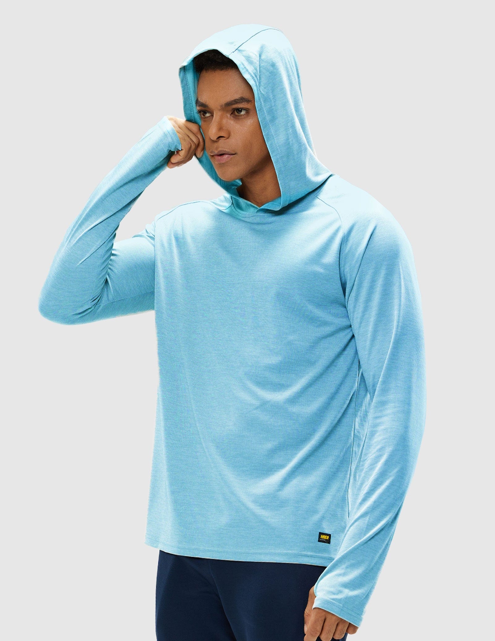 Men's UPF 50+ Sun Protection Hoodie SPF Thumbhole Shirts Men Shirts MIER