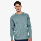 MIER Men's UPF 50+ Sun Protection Shirts Quick Dry UV T-Shirts Haze Blue / S