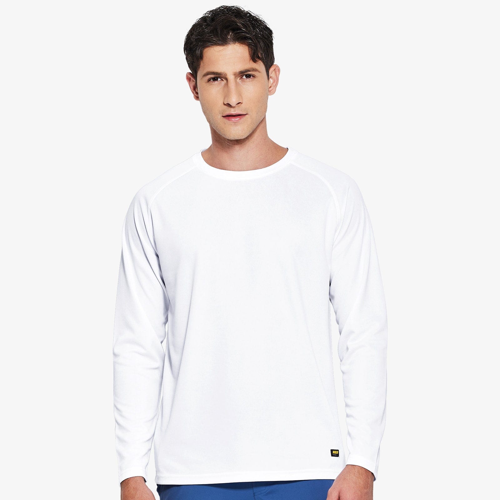 Men's UPF 50+ Sun Protection Shirts Quick Dry UV T-Shirts - White / S