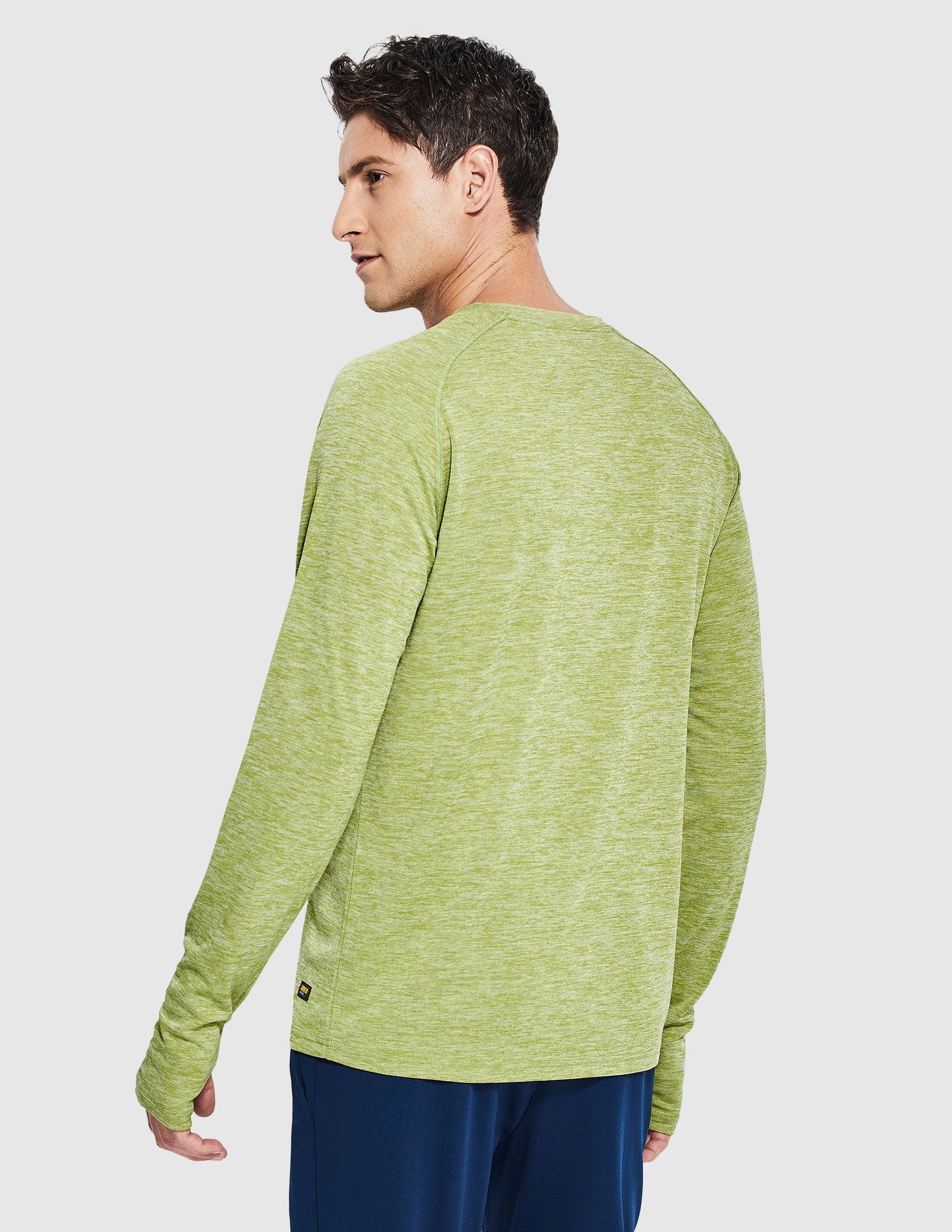 MIER Men’s UPF 50 Plus Long Sleeve Running Shirt Lightweight and Moisture Wicking Men's T-Shirts