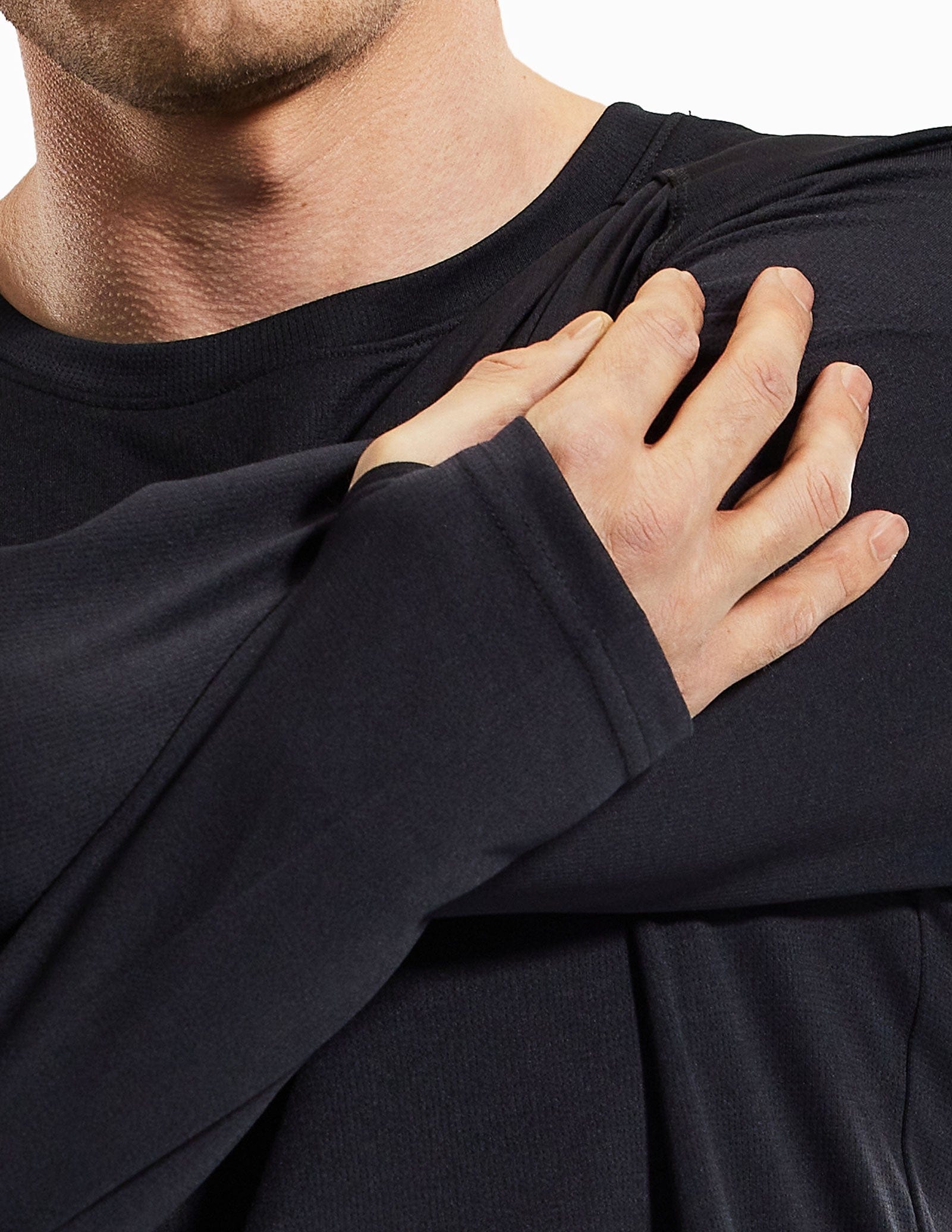 MIER Men’s UPF 50 Plus Long Sleeve Running Shirt Lightweight and Moisture Wicking Men's T-Shirts