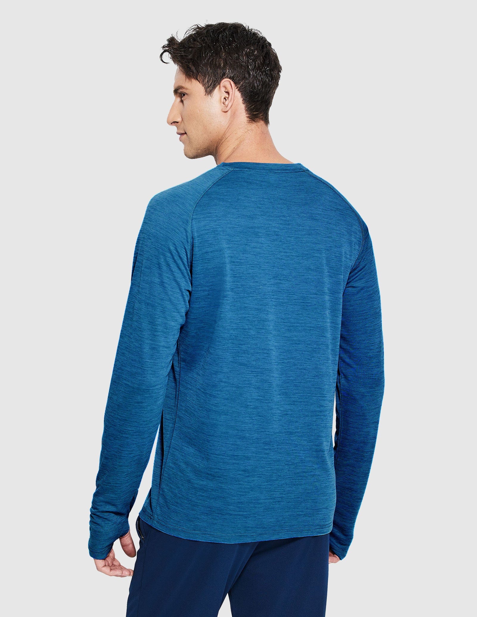 MIER Men’s UPF 50 Plus Long Sleeve Running Shirt Lightweight and Moisture Wicking Men's T-Shirts