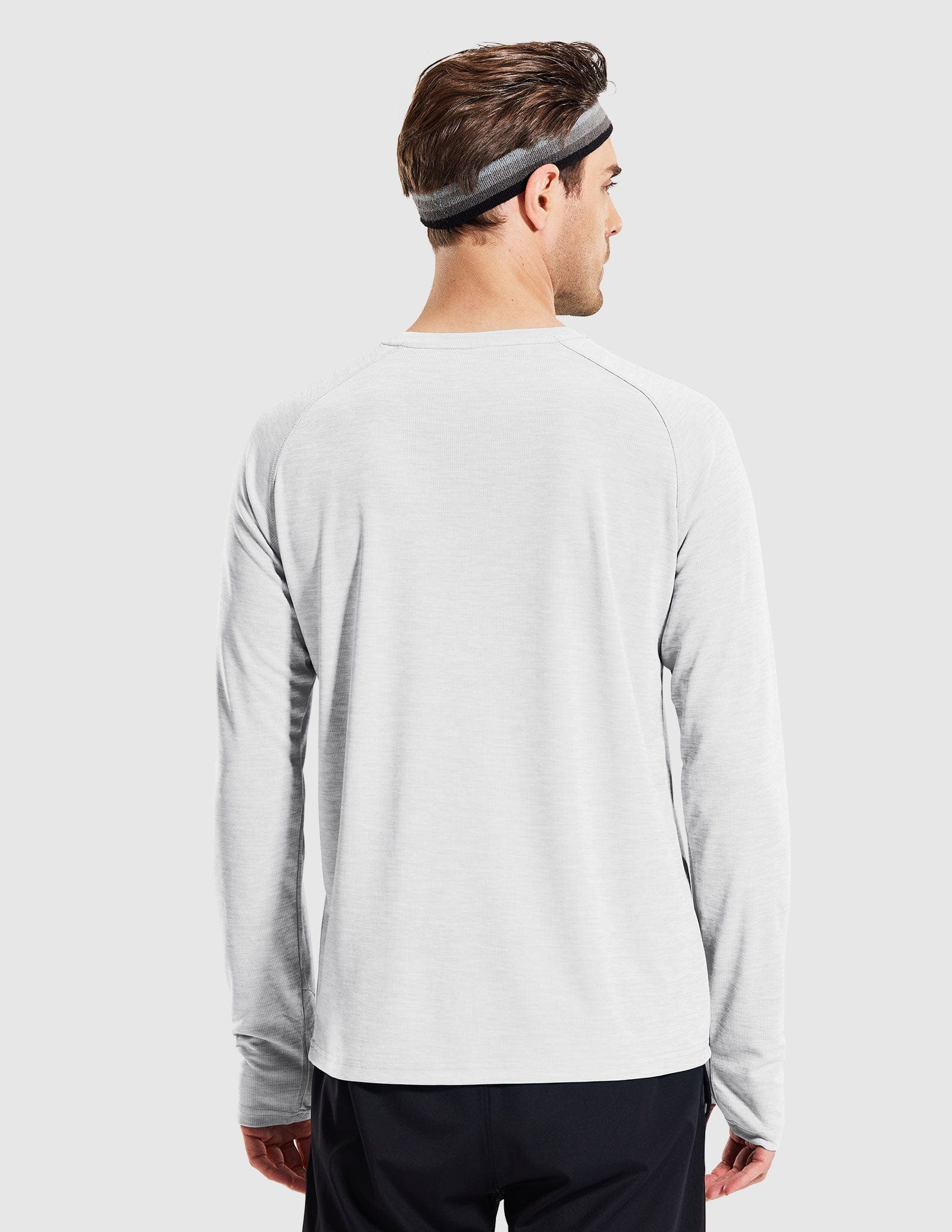 MIER Men’s UPF 50 Plus Long Sleeve Running Shirt Lightweight and Moisture Wicking Men's T-Shirts