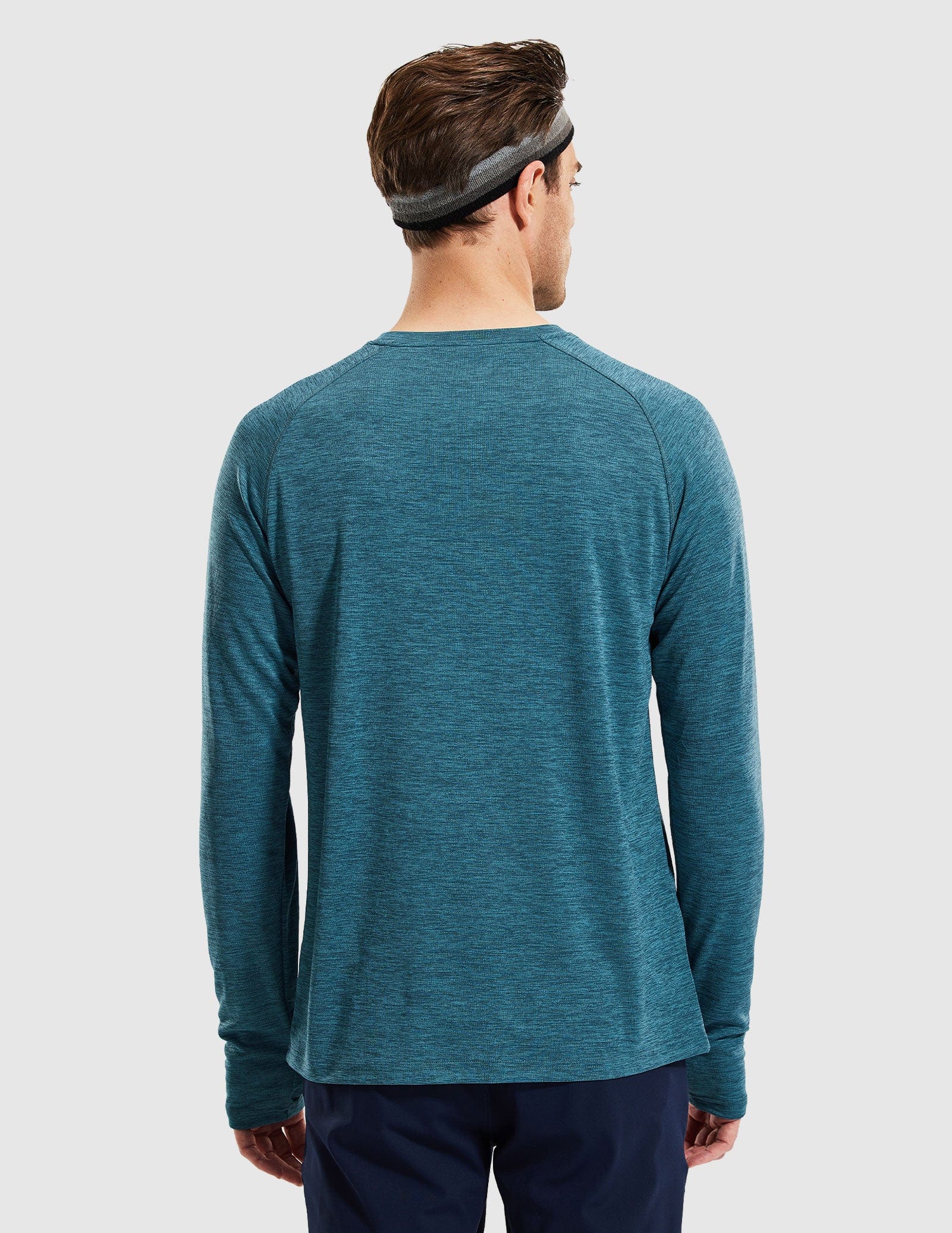 MIER Men’s UPF 50 Plus Long Sleeve Running Shirt Lightweight and Moisture Wicking Men's T-Shirts
