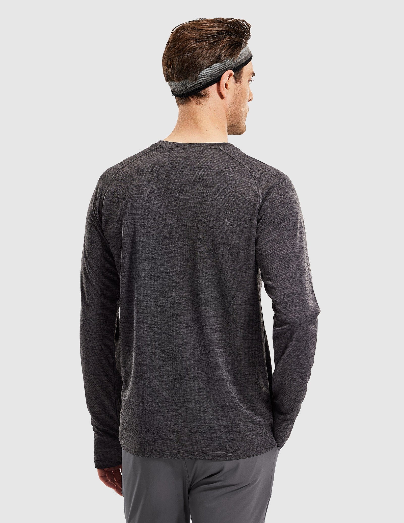 MIER Men’s UPF 50 Plus Long Sleeve Running Shirt Lightweight and Moisture Wicking Men's T-Shirts