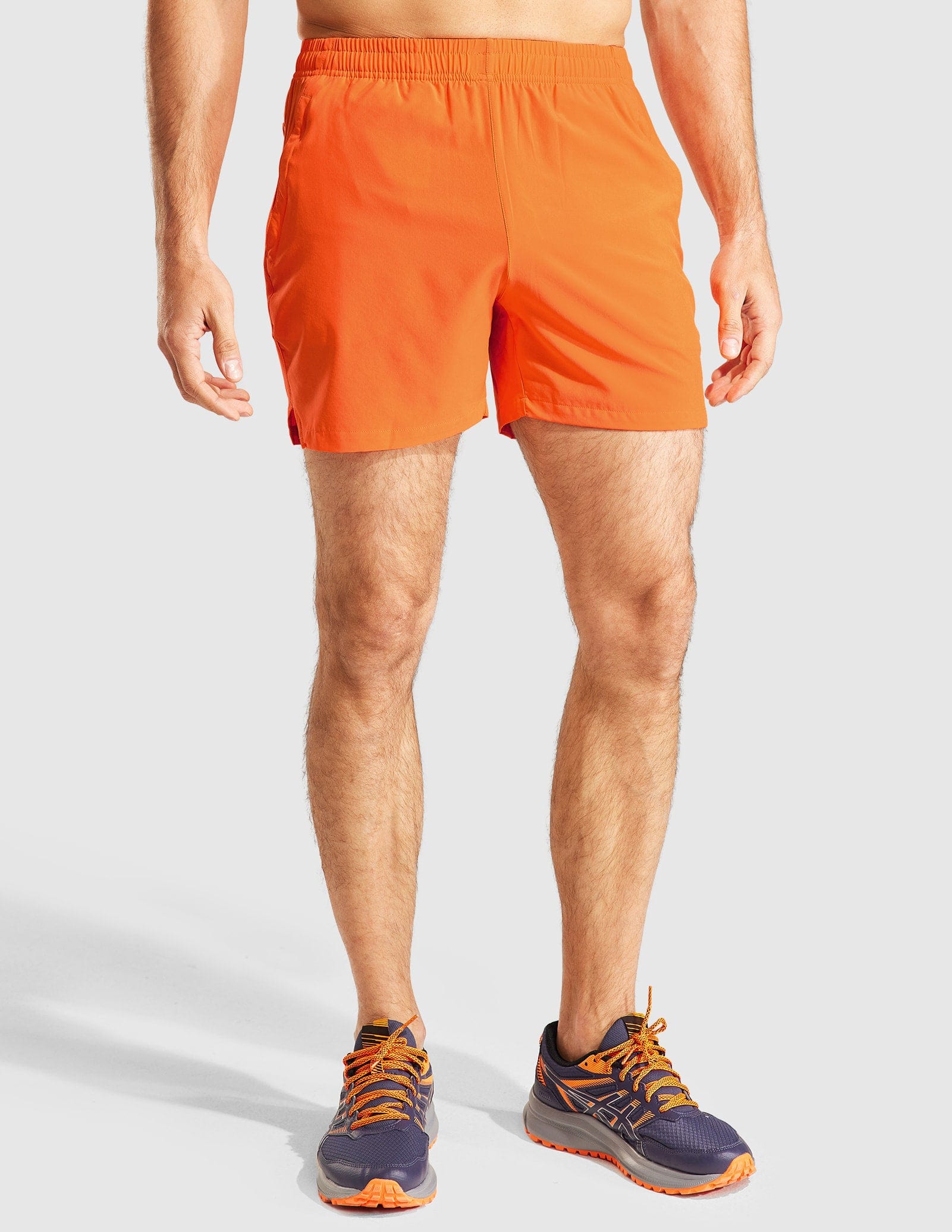 MIER Men‘s 5 Inch Running Shorts with Zipper Pockets Men's Shorts
