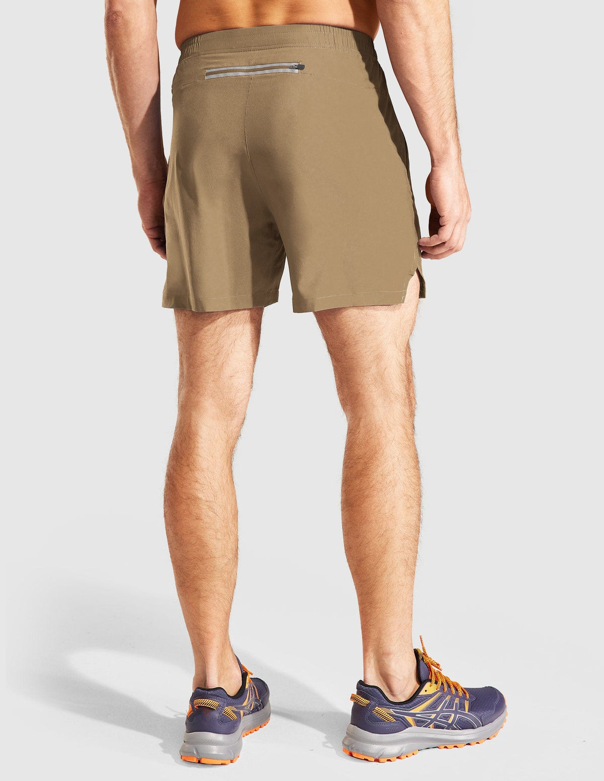 MIER Men‘s 5 Inch Running Shorts with Zipper Pockets Men's Shorts