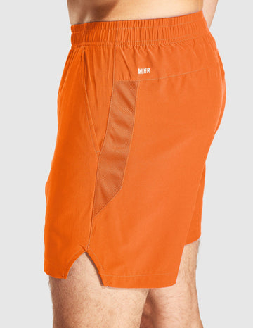 Men’s Under Armour Loose Fit Athletic Workout Shorts Orange Size Medium