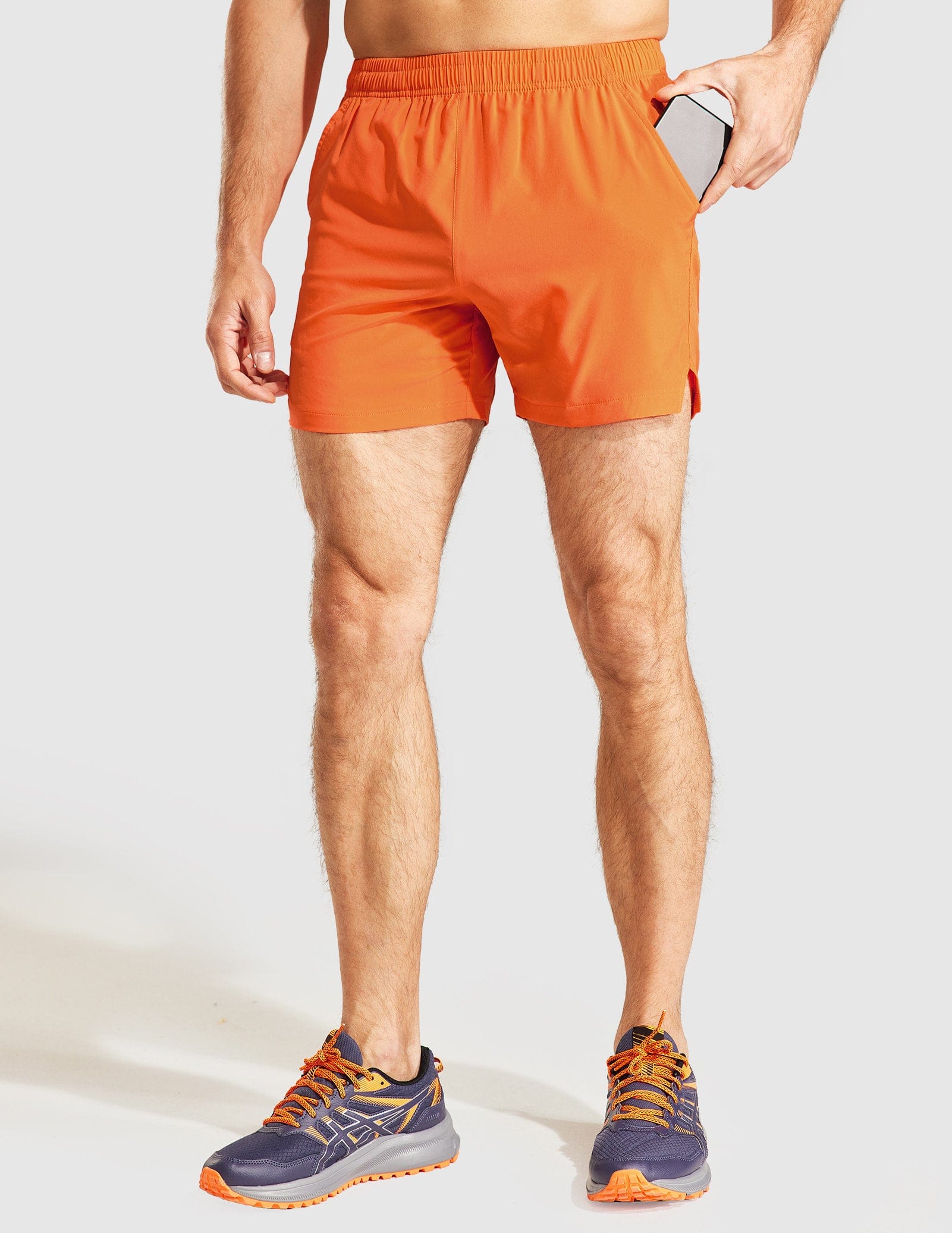 Men's Workout Shorts 5 Inches Running Shorts with Pockets Men's Shorts MIER