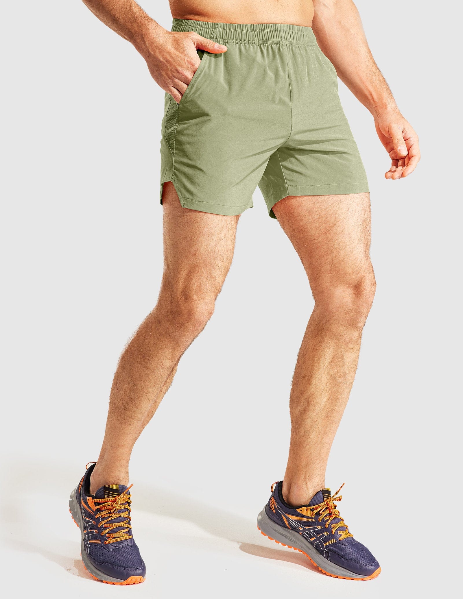 MIER Men’s Workout Running Shorts 5 Inches Quick Dry Shorts