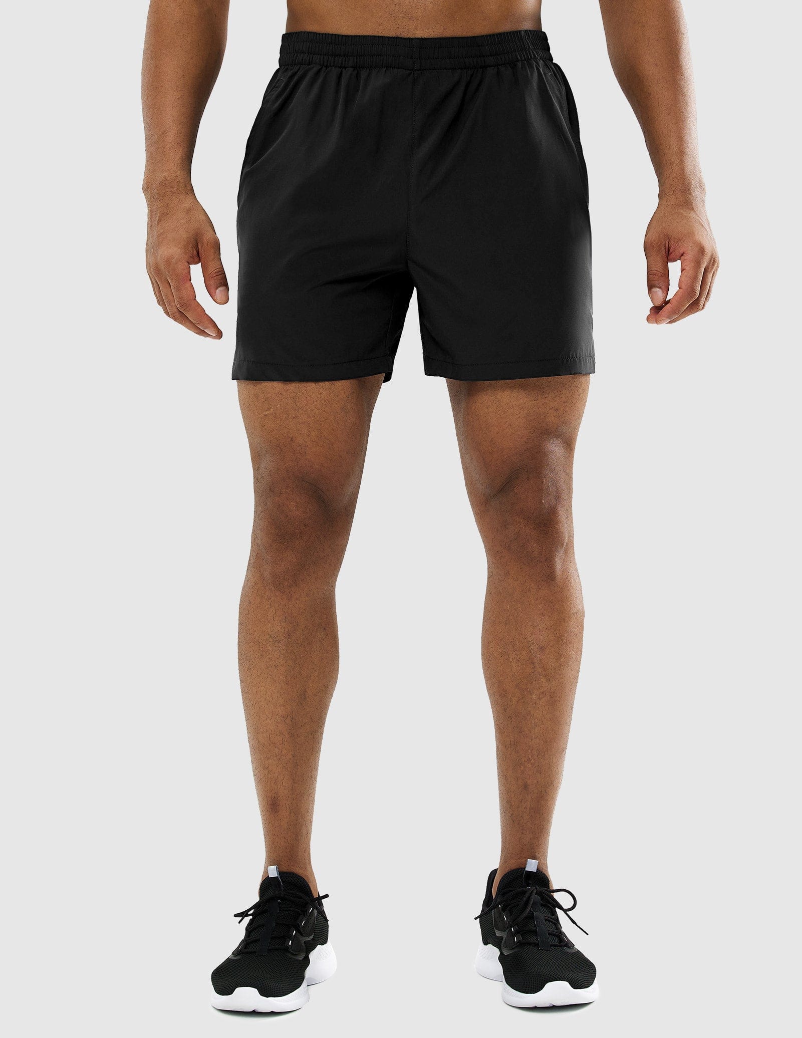 MIER Men's 5 Inch Quick Dry Running Shorts Men's Shorts Black / XS