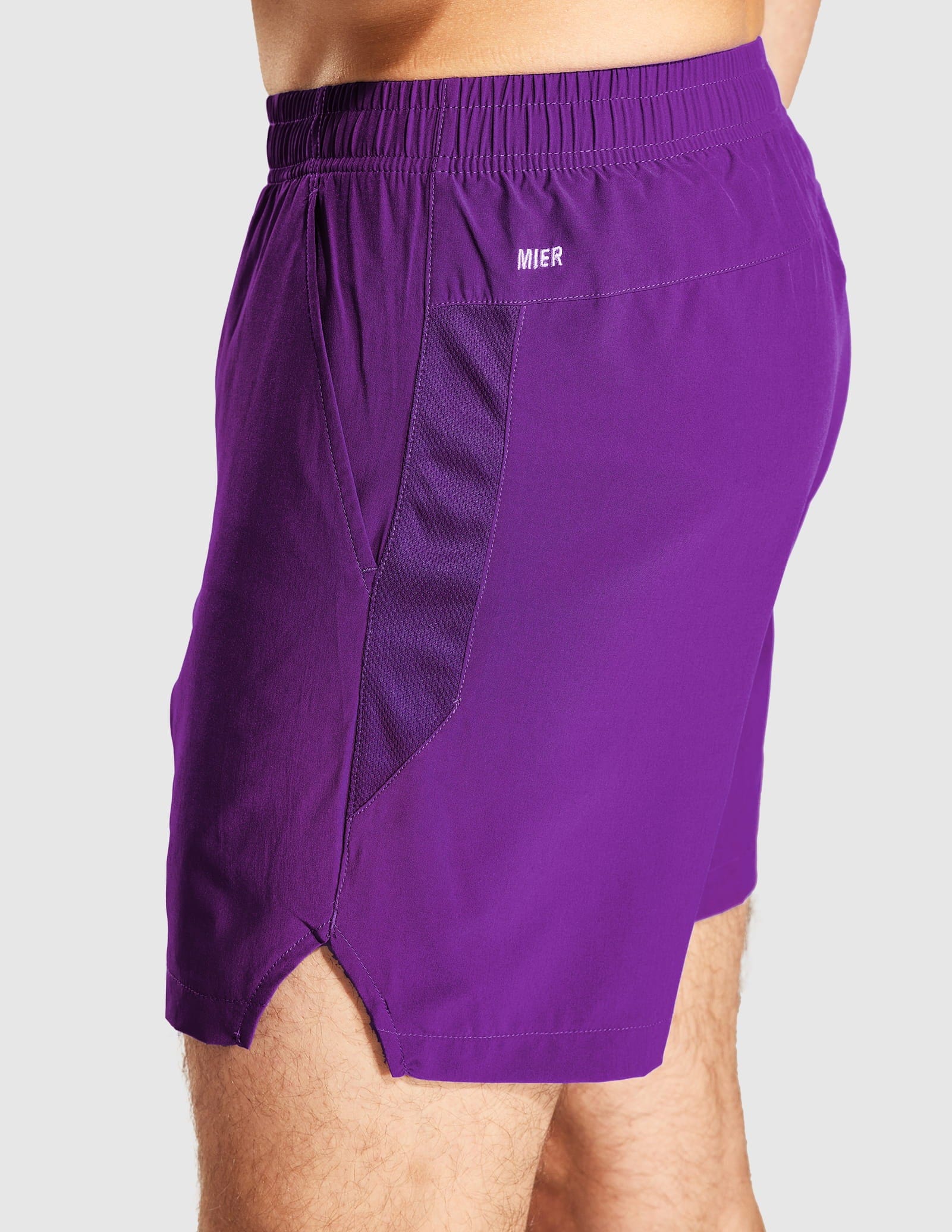 Men's Workout Shorts 5 Inches Running Shorts with Pockets Men's Shorts MIER