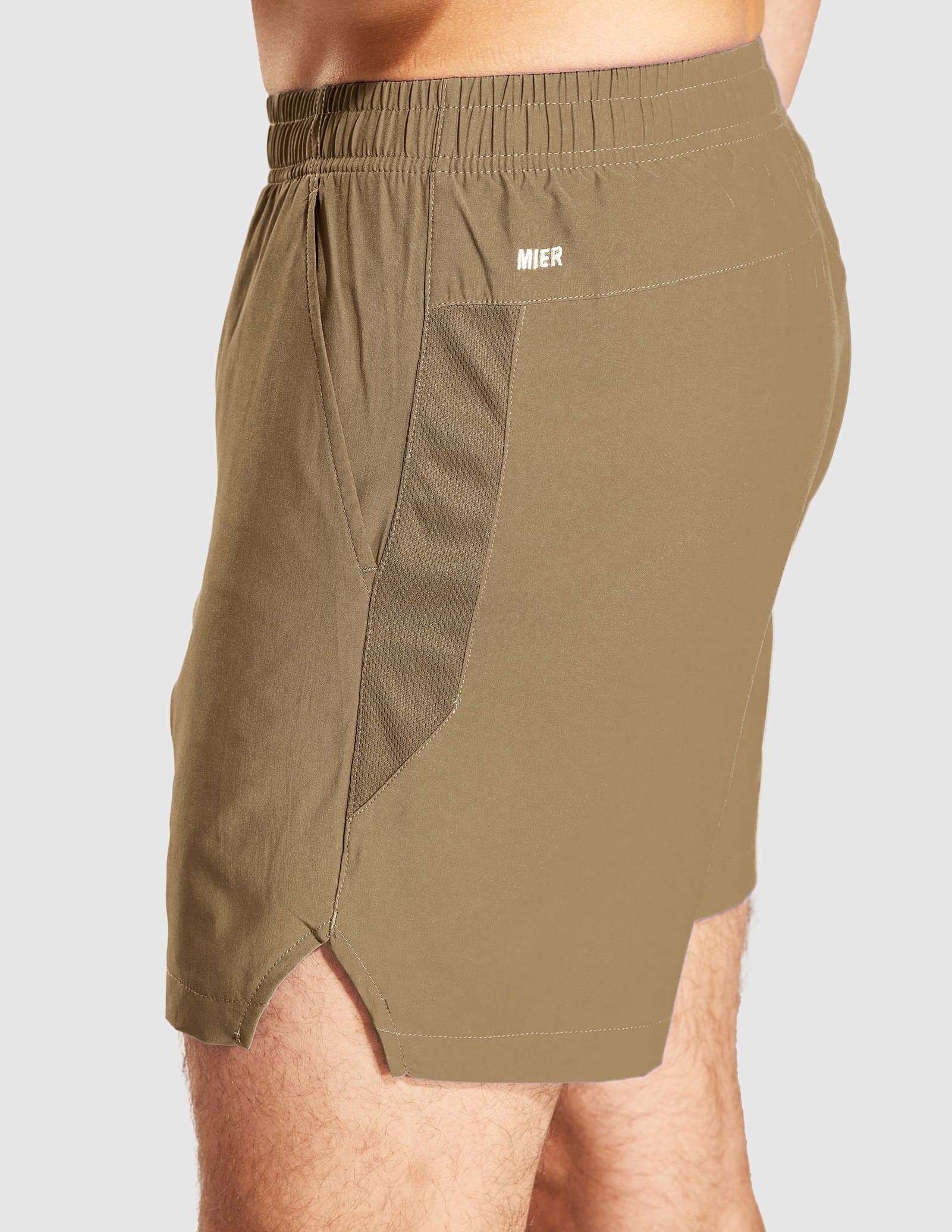 Men's Workout Shorts 5 Inches Running Shorts with Pockets Men's Shorts MIER