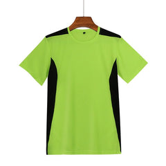 Men t-Shirts Sport Gym Fitness Tshirts Man Short Sleeve Bodybuilding Top Quick Dry Football Shirts Jerseys Male Gym Clothing 4XL 0 Green / M MIER