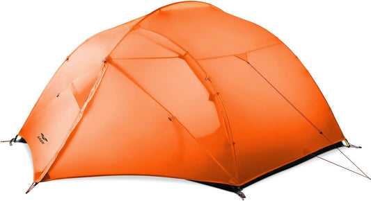 MIER 3 Person Camping Tent Rainfly Waterproof Backpacking Tent Tarp Tent Tarp Orange MIER