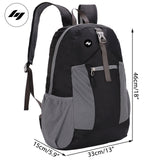 Ultralight Packable Hiking Backpack Backpack Bag Black Mier Sports