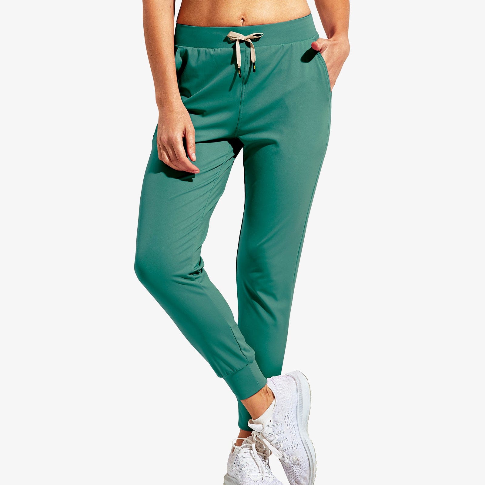 Women's Joggers with Pockets Lightweight Athletic Sweatpants - Green / XS