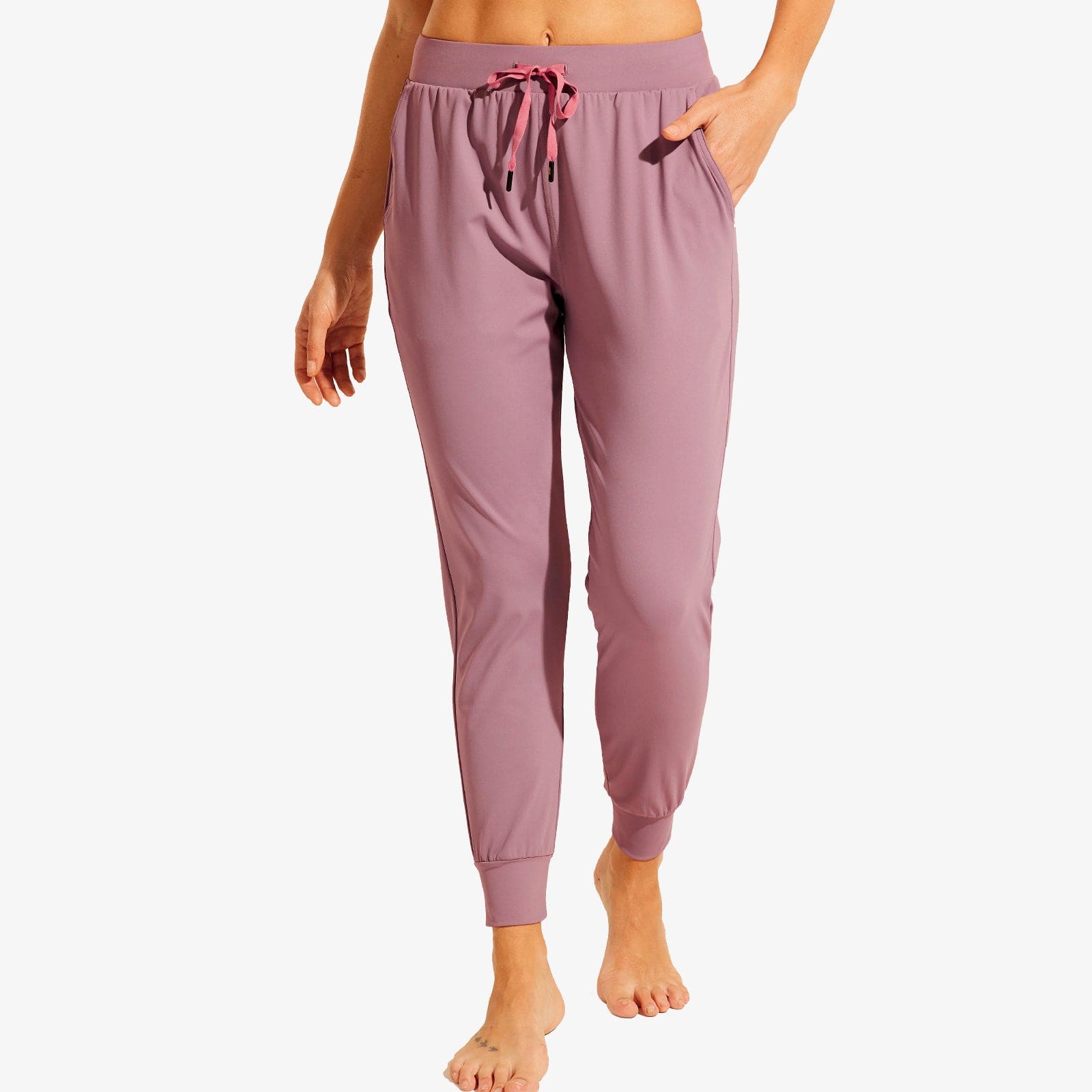 Women Joggers with Pockets Lightweight Athletic Sweatpants Women Active Pants Light Purple / XS MIER