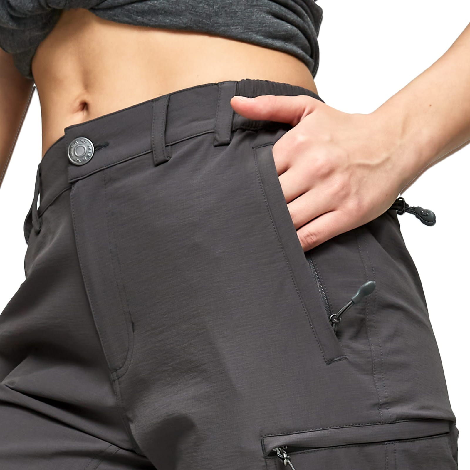 Women Cargo Pants Lightweight Workout Jogger Combat Trouser Wide