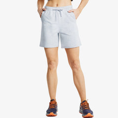 Women's Bermuda Cotton Shorts with Pockets Lightweight & Stretch Women Shorts Grey / S MIER