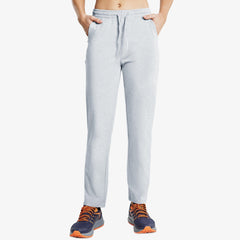 Women's Cotton Sweatpants Casual Drawstring Pants Women Active Pants Grey / S MIER