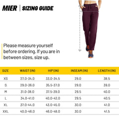 Women's Cotton Sweatpants Casual Drawstring Pants Women Active Pants MIER
