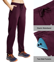 Women's Cotton Sweatpants Casual Drawstring Pants Women Active Pants MIER