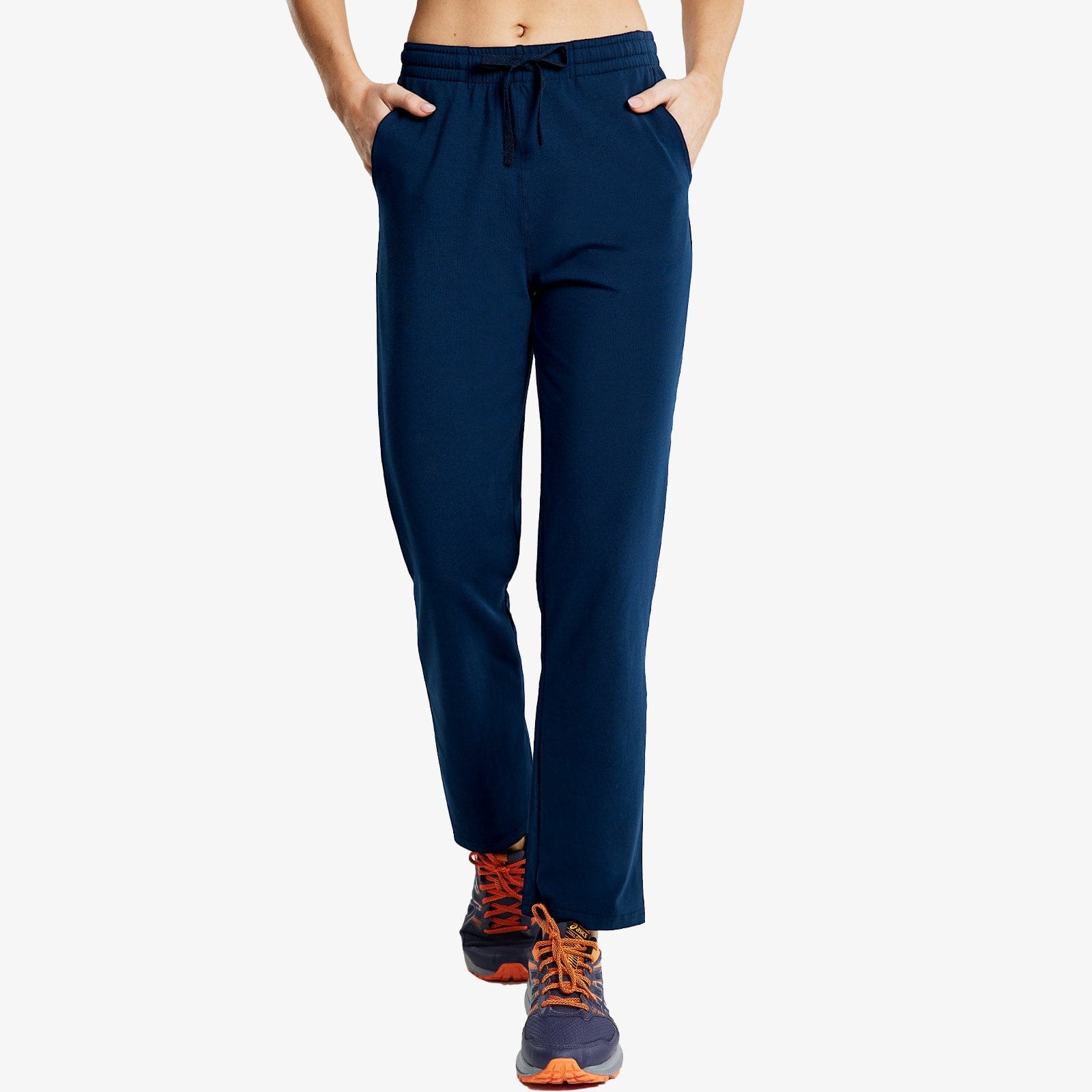 Women's RtA Finn Shell Navy Blue Nylon Joggers Unlined Track Pants